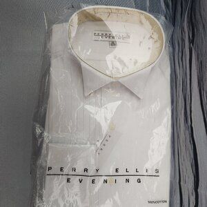 Men's Tux Shirt - Perry Ellis 15 38/37 NWT